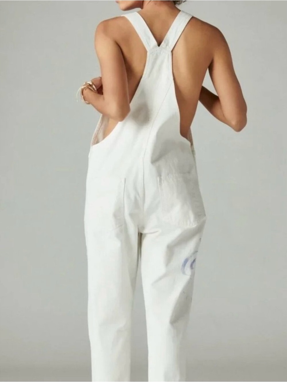 Lucky Brand Coca Cola White Women's Denim Overalls - Picture 2 of 8